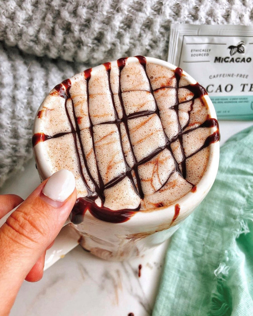 Cacao tea with a side of daily gratitude
